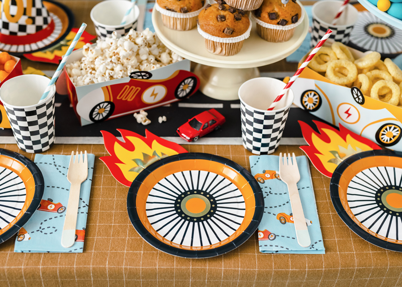 Servietten Rennautos (12 Stk.) - Party Deco