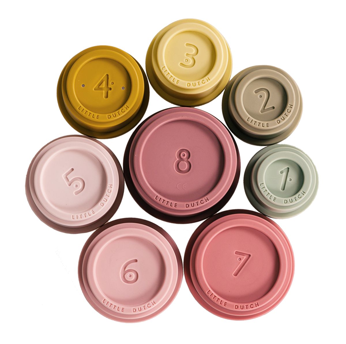 Stapelbecher pink  - Little Dutch