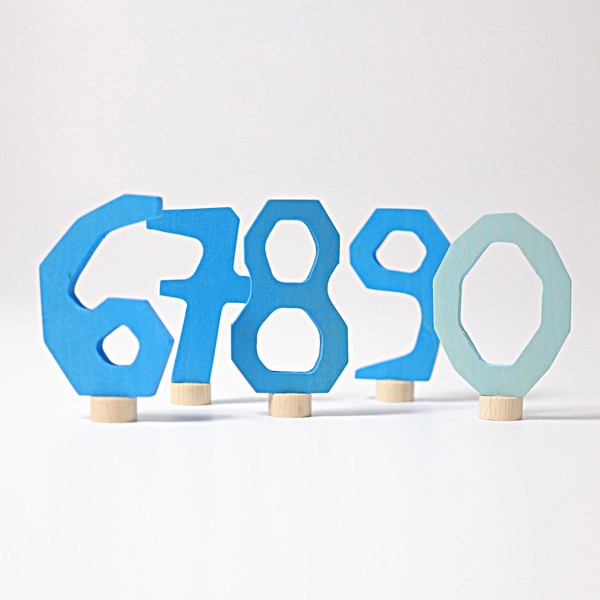Grimm`s Zahlenstecker-Set Blau 6-9 & 0