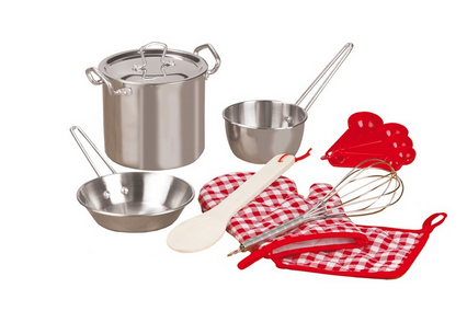 Kinder-Koch-Set 13-teilig aus rostfreiem Edelstahl
