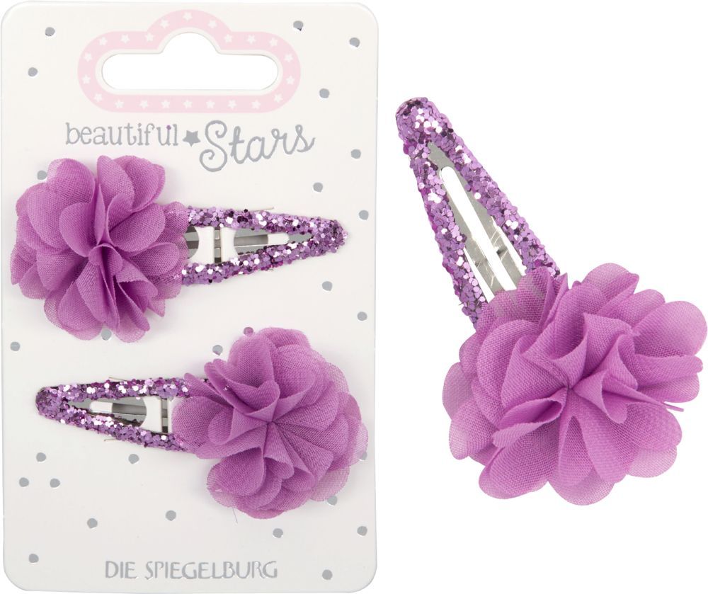 Haarclips Tüllblume - beautiful Stars (versch. Designs, 1 Stück)
