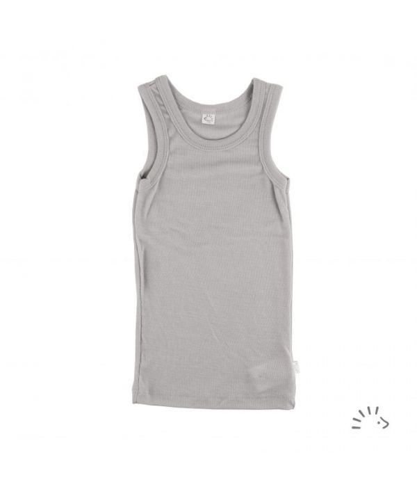 Unterhemd o. Arm WS grau - 86-92