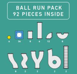 CONNETIX RAINBOW Ball Run Pack Magnetbausteine 92-teilig
