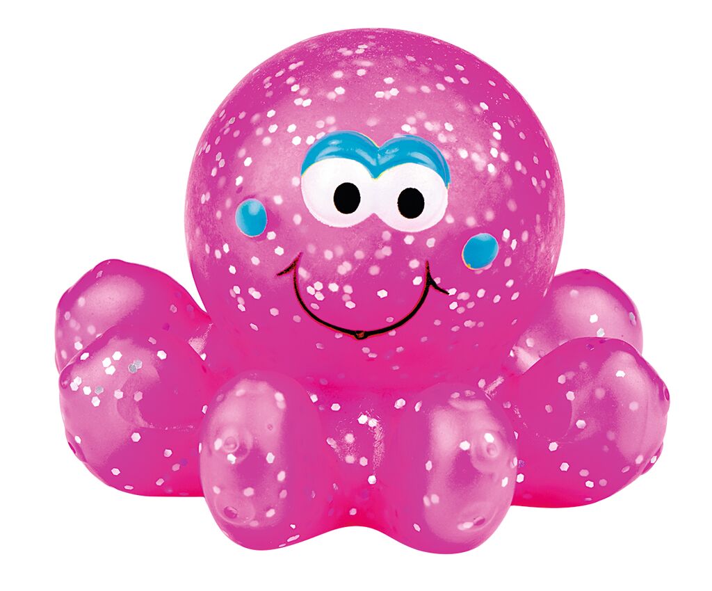 Leuchtende Glitzerkraken für die Badewanne (1 Stück, verschiedene Designs)