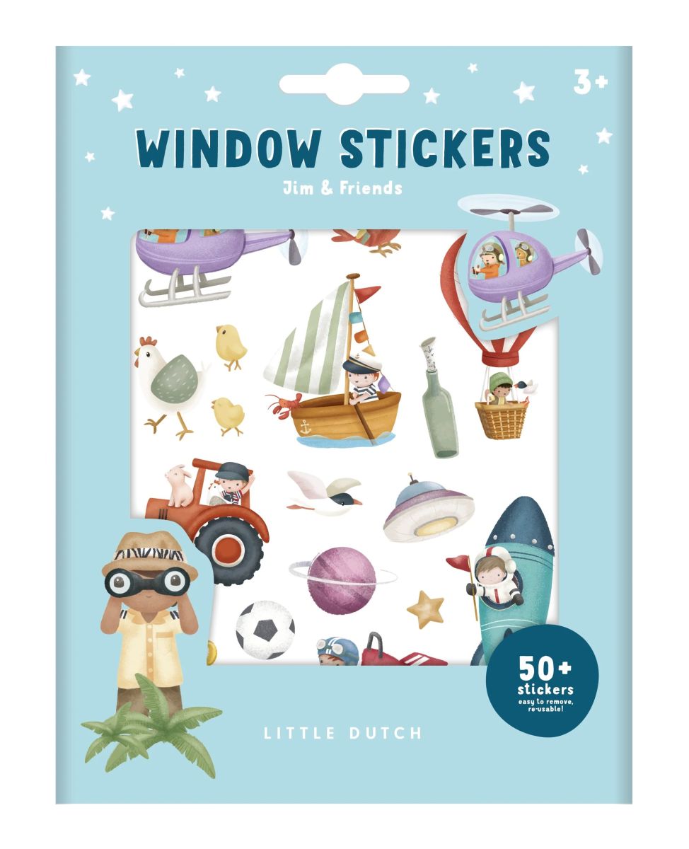 Fenstersticker Jim & Friends - Little Dutch