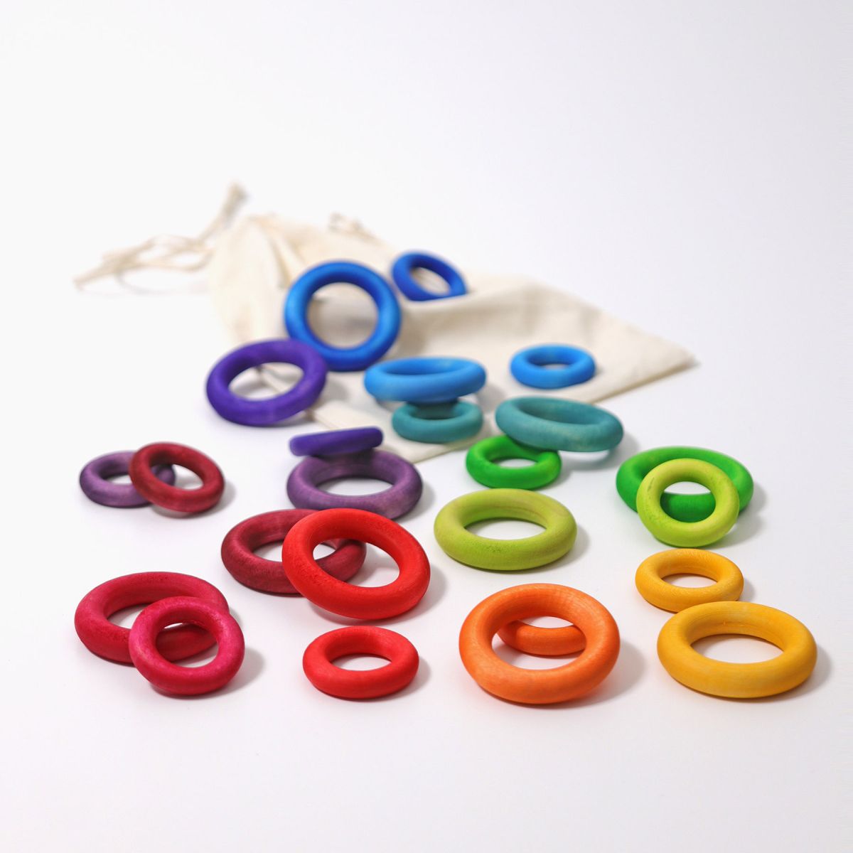 Grimm`s Bauringe Regenbogen (24 Teile) 10164