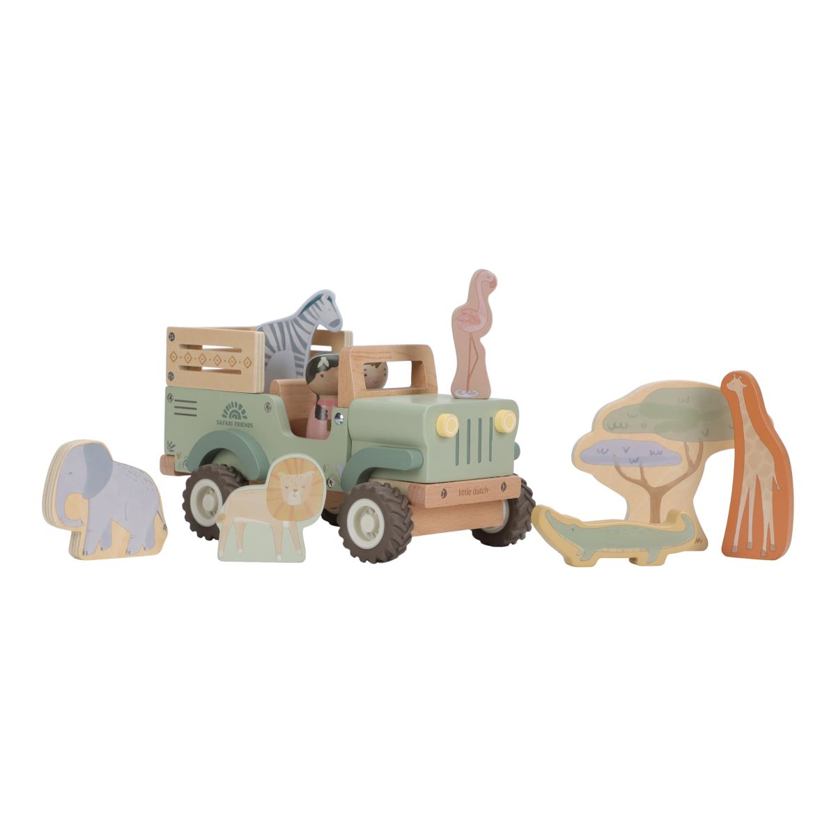 Holz Safari Auto Safari Friends - Little Dutch