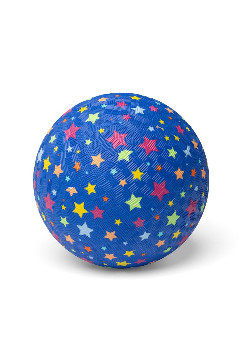 Kinder Spielball Naturkautschuk 18cm Sterne blau -Little L