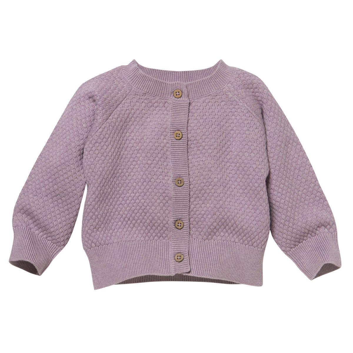 Strickjacke flieder GOTS -62-68