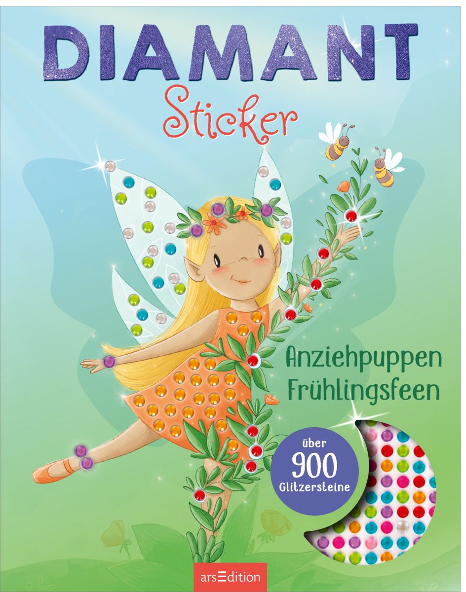 Diamantsticker-Anziehpuppen - Frühlingsfeen