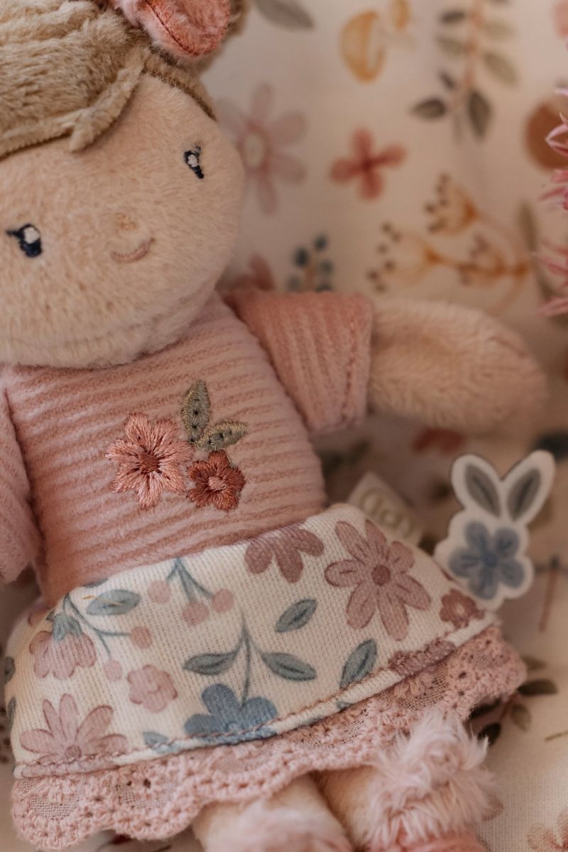Kuschelpuppe Rosa klein 10cm - Little Dutch