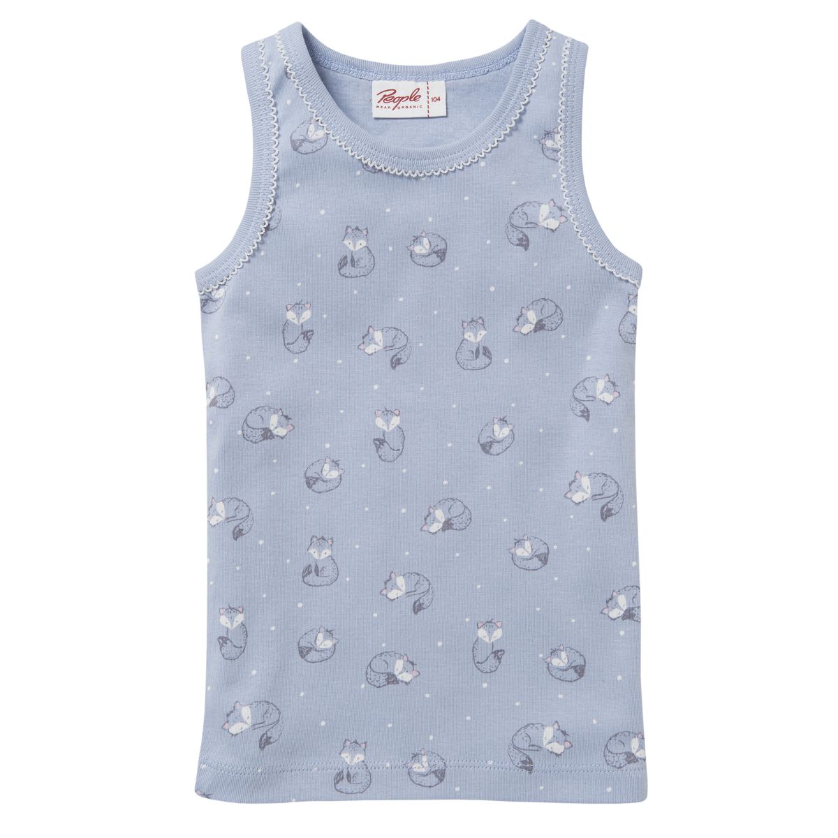 Unterhemd blau Fuchs GOTS - 98