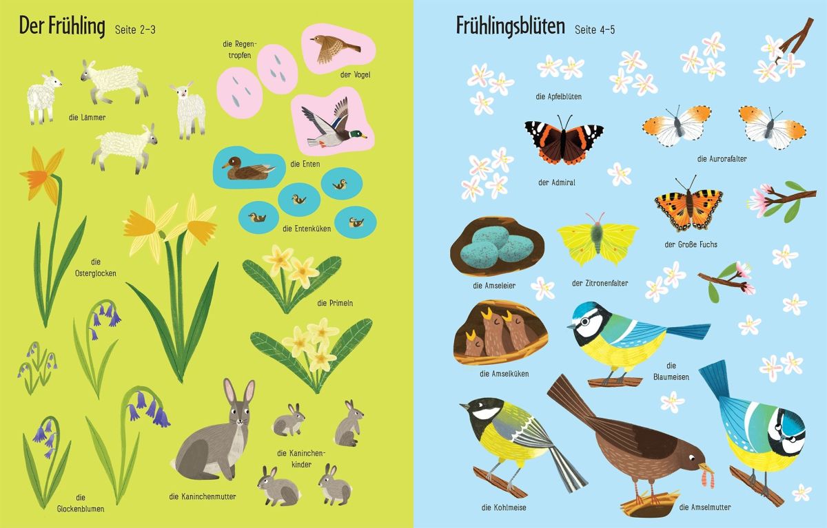 Mein erstes Stickerbuch: Die Jahreszeiten 3+