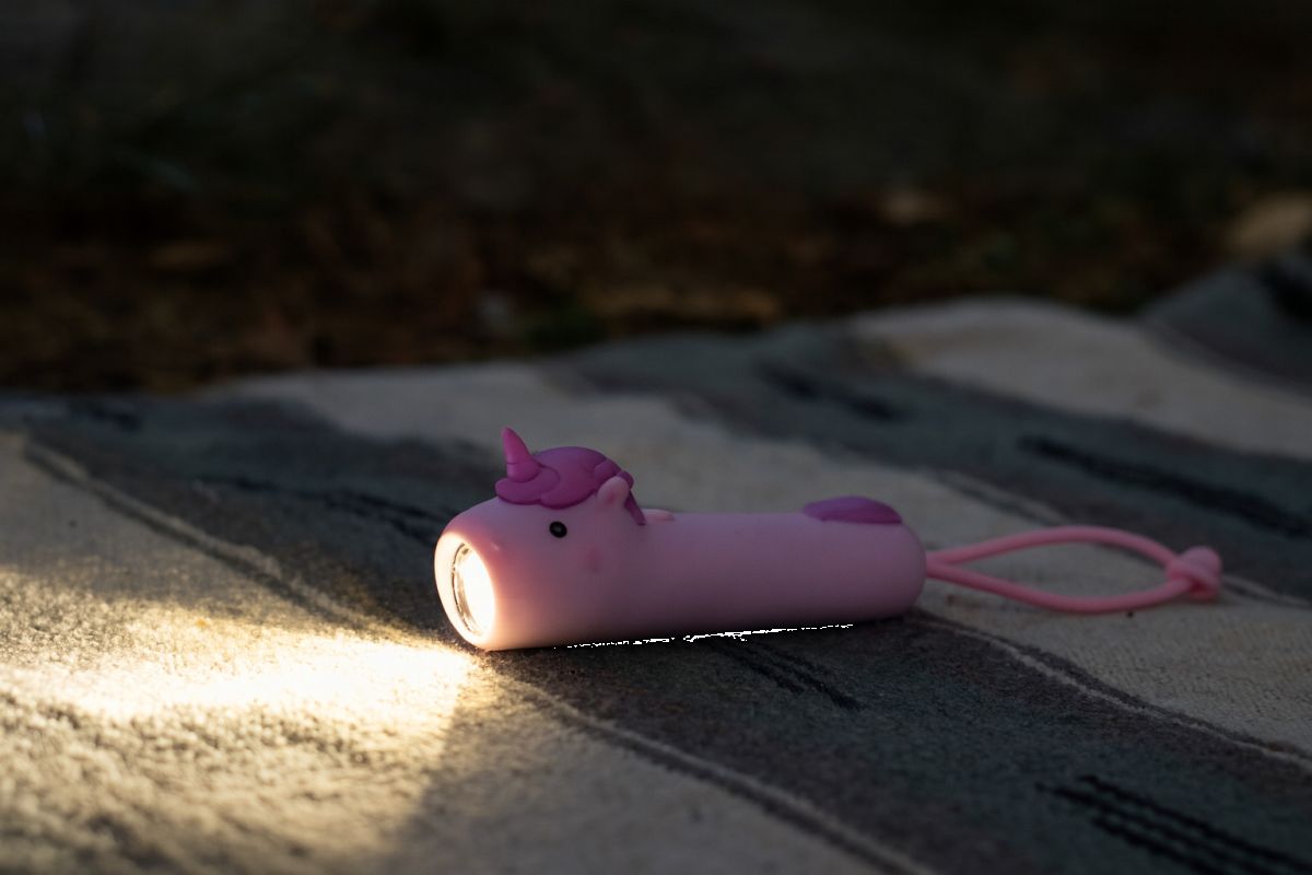 Silikon-Taschenlampe Einhorn rosa -Little L