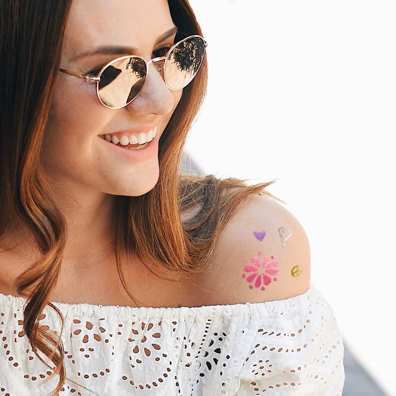 FESTIVAL FEELINGS Tattoo Gelstifte Glitzer (4er-Set)