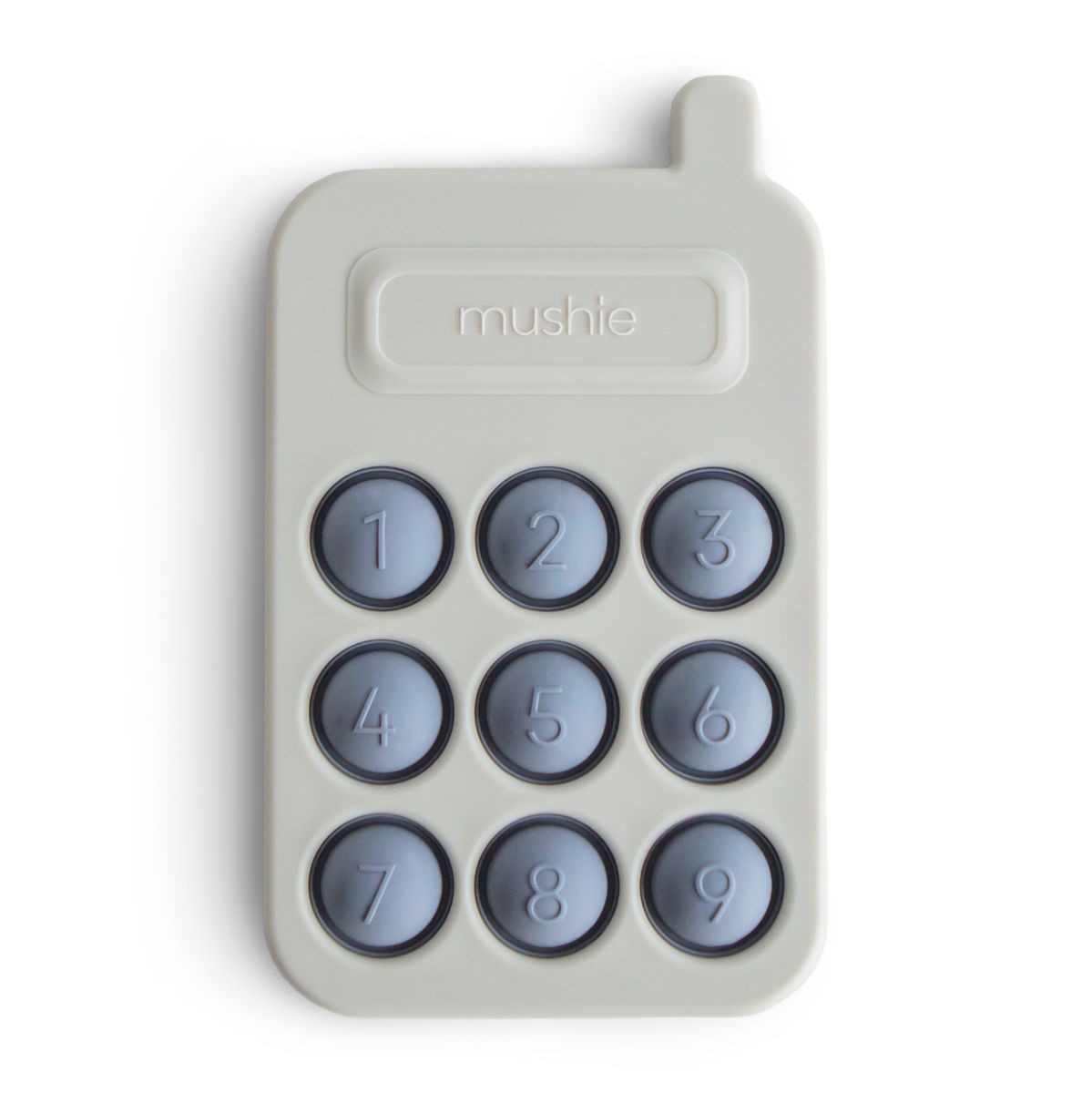 Greifspielzeug "Pop-It" Handy blau - Mushie