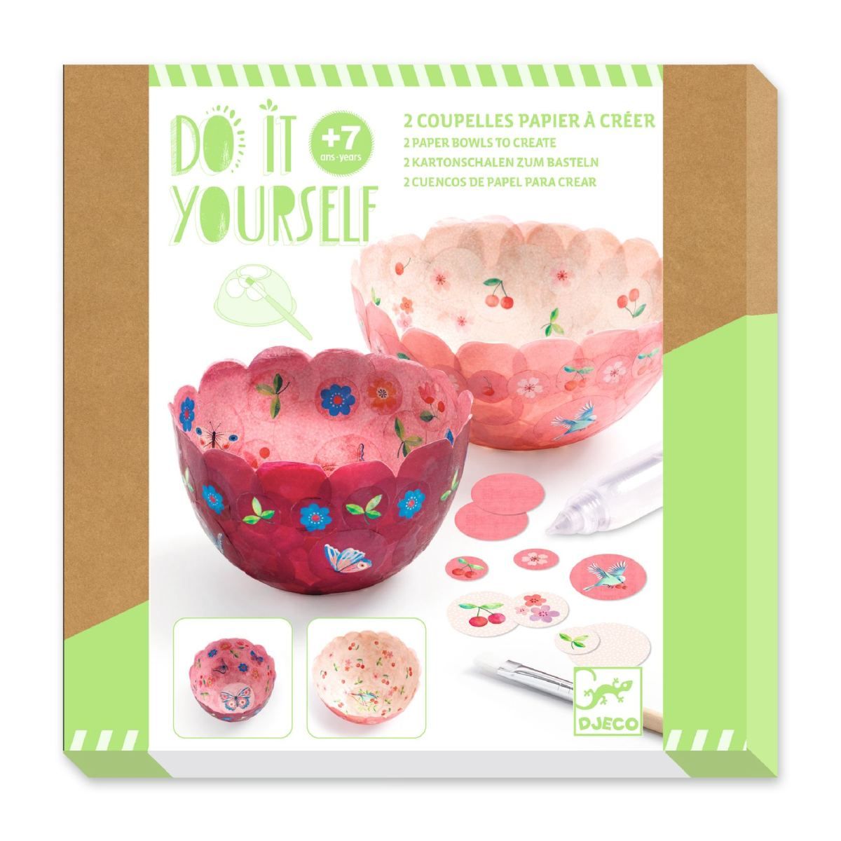 DIY: Schalen basteln rosa - Djeco