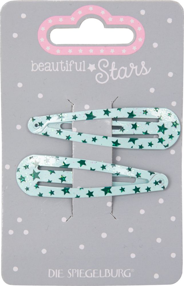 Haarclip Sterne no.2 - beautiful Stars (verschiedene Designs, 1 Set)