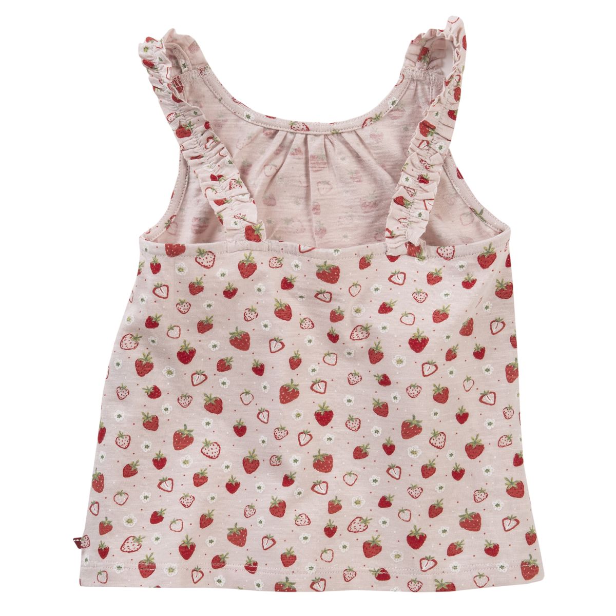Top GOTS hellrosa mit Erdbeeren 104