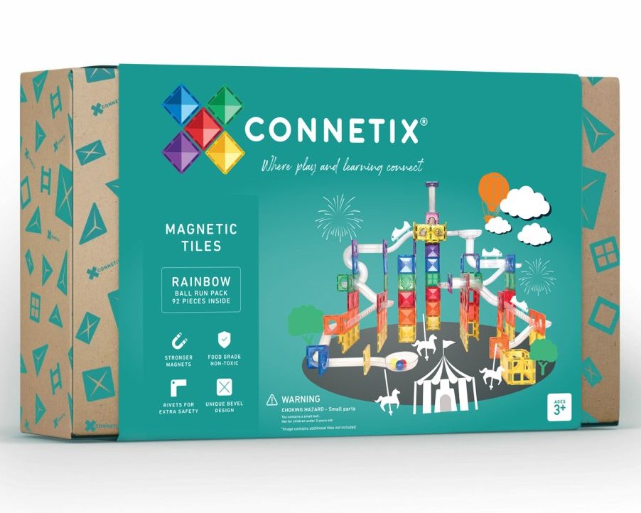 CONNETIX RAINBOW Ball Run Pack Magnetbausteine 92-teilig