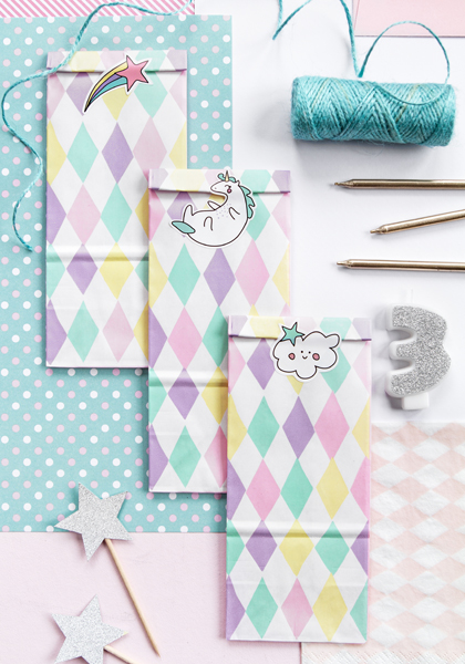 Partytüten Einhorn (6 Stk.) - Party Deco