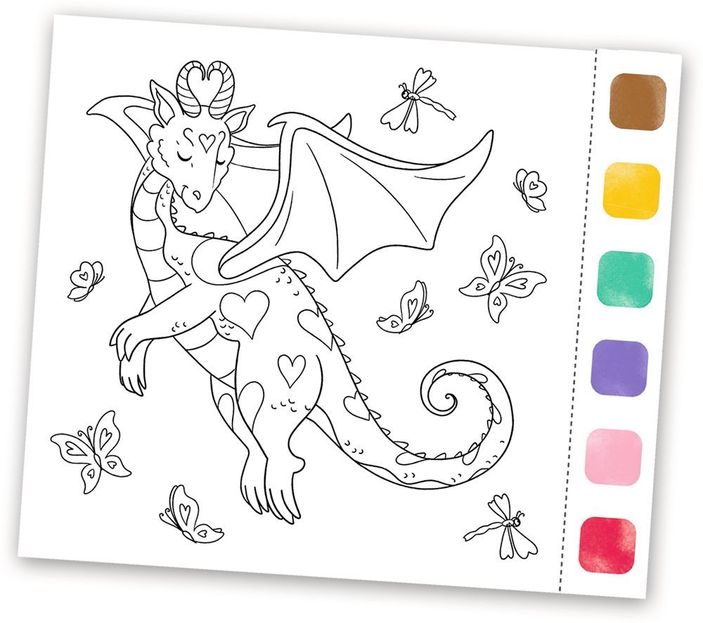 100% selbst gemacht: Aquarell-Glück Drachenzauber