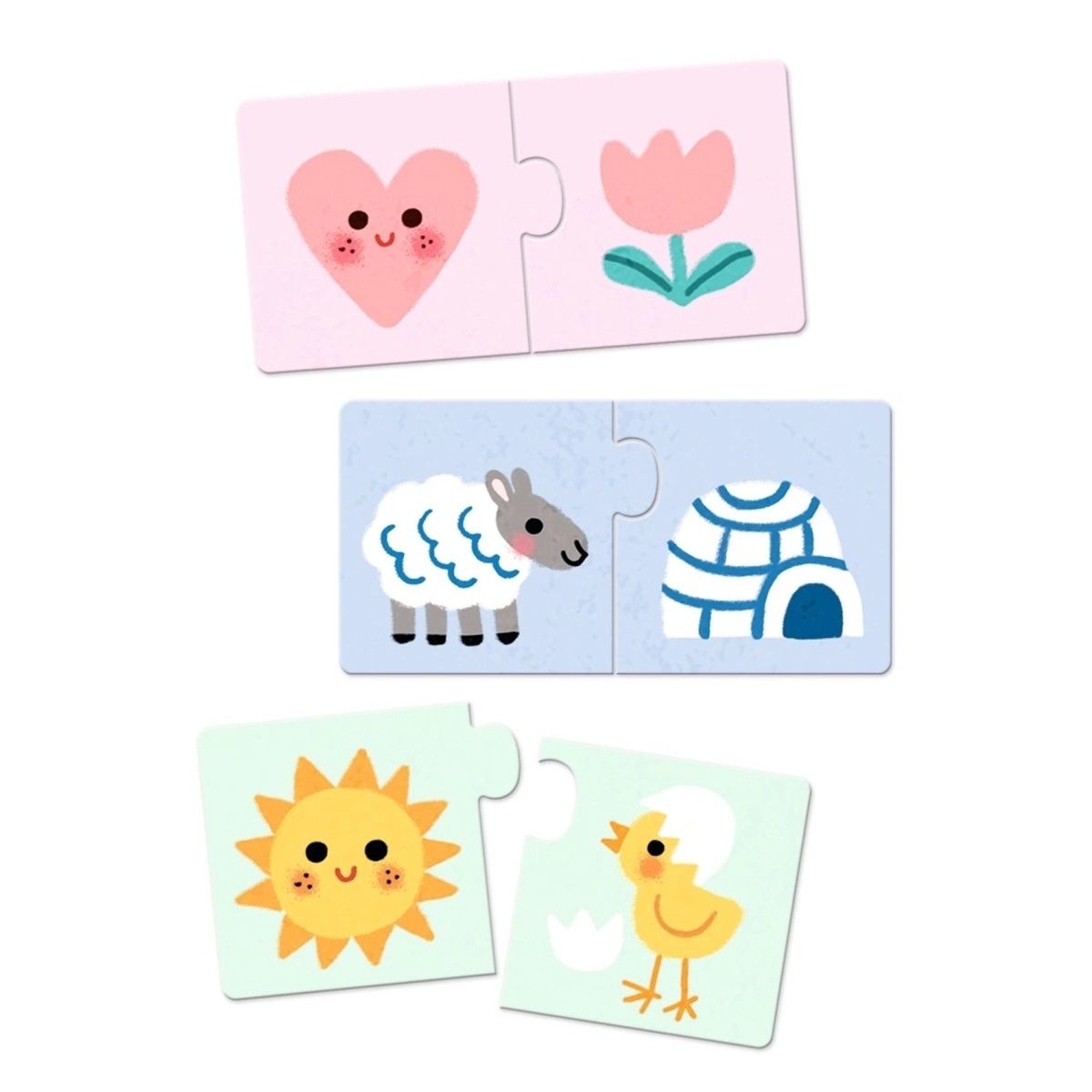 Duo Puzzle Farben (12x2 Teile) - DJECO
