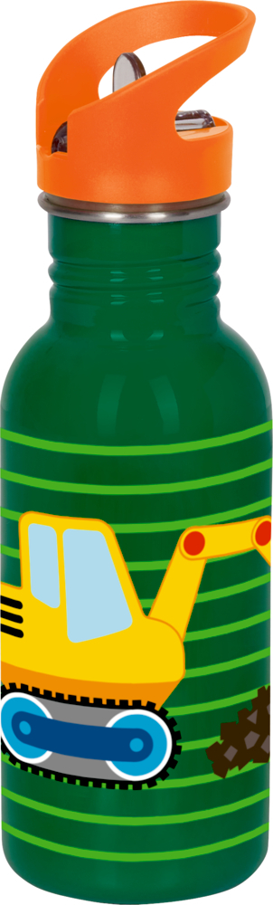 Edelstahlflasche Bagger, ca.0,5 l (Wenn ich mal groß bin)