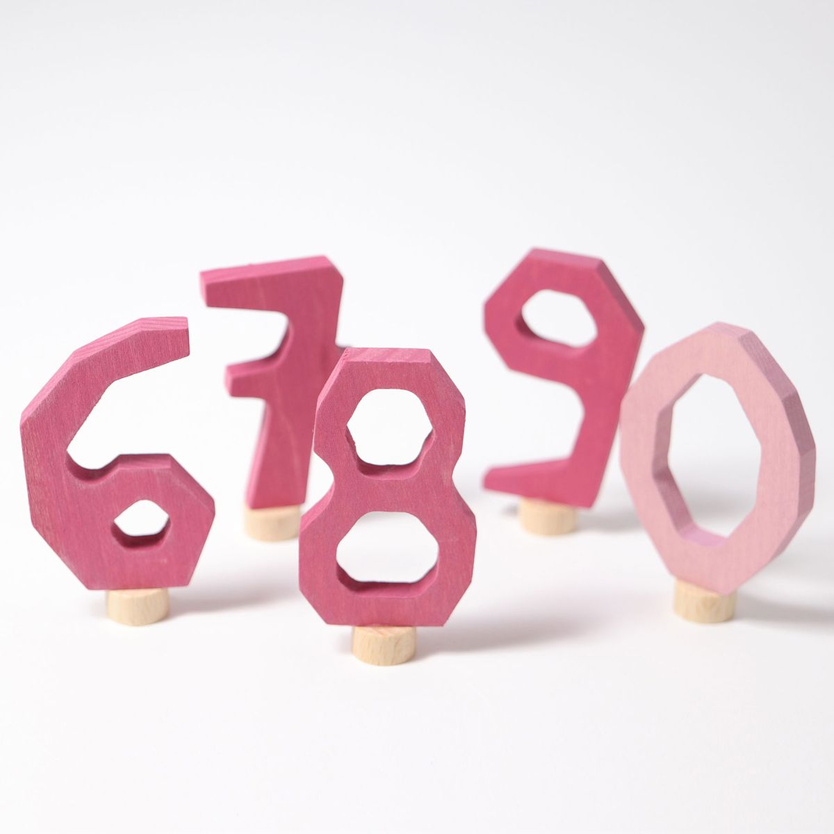 Grimm`s Zahlenstecker-Set Rosa 6-9 & 0