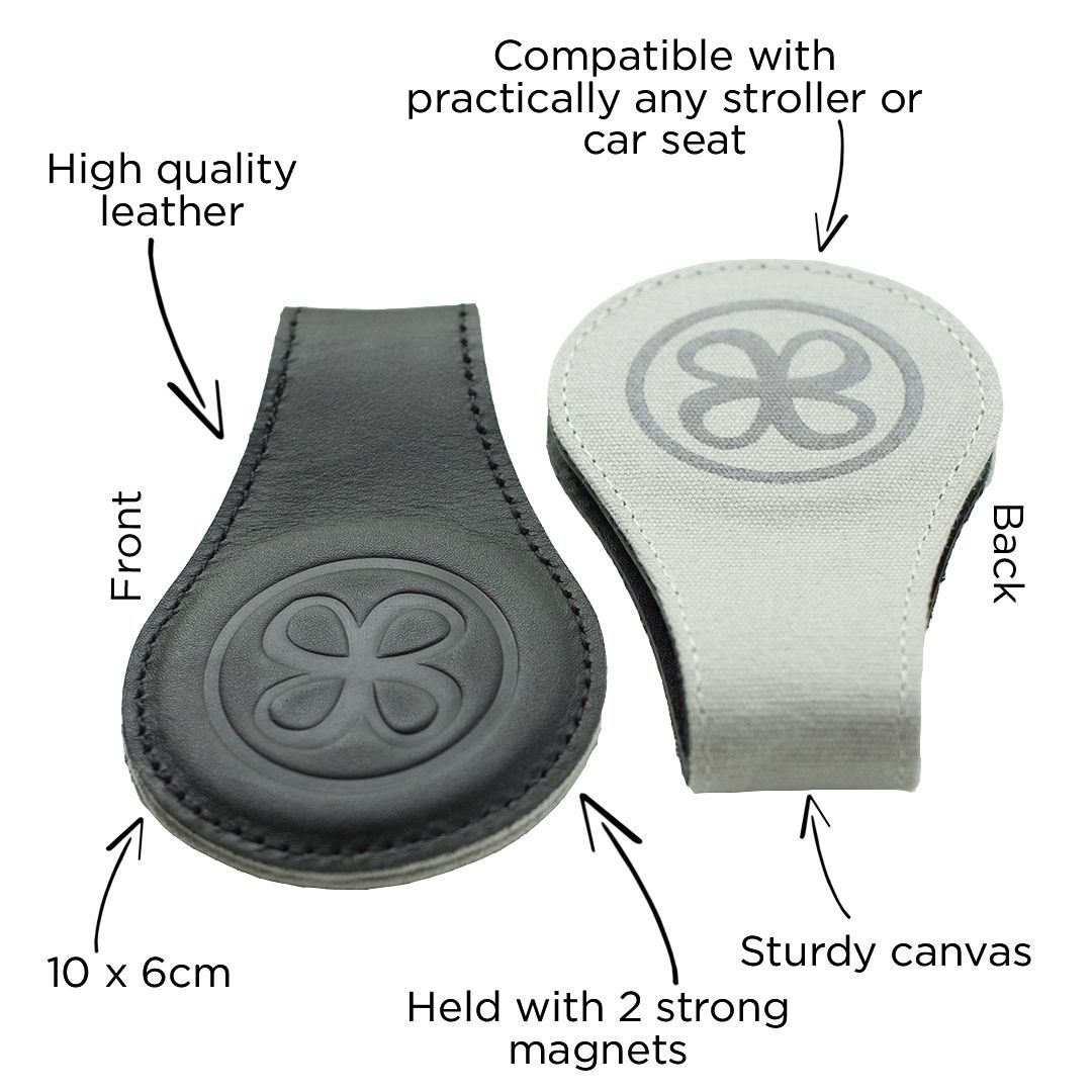 Cloby Magnetclips 2er Pack Black-Grey