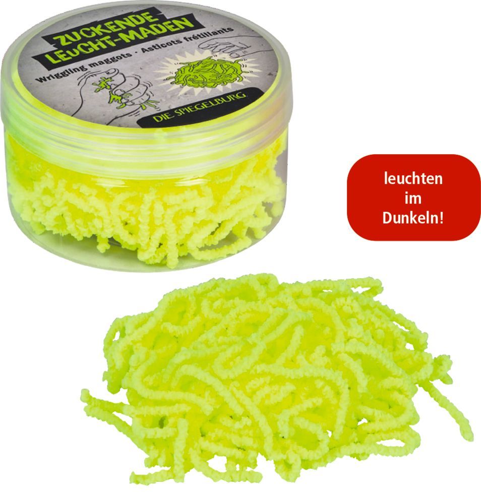 Zuckende Leucht-Maden - Wild+Cool (verschiedene Designs, 1 Stück)