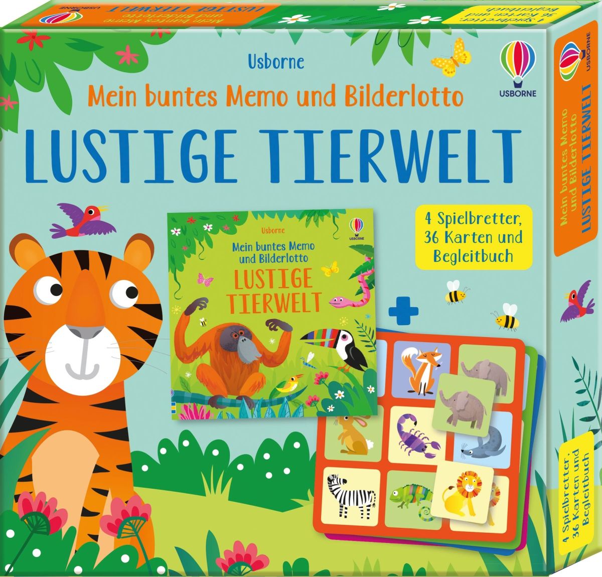 Mein buntes Memo und Bilderlotto: Lustige Tierwelt 3+
