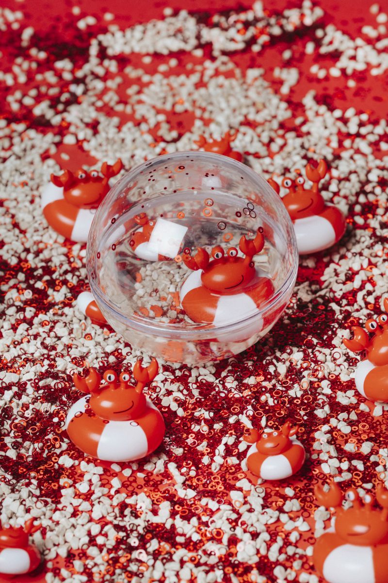 Happy Bubbles Badewannenspielzeug Crabs Krabbe - Petit Boum