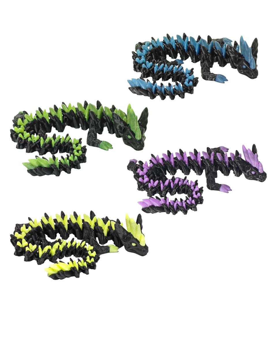 Kristall-Tier Drache nachtleuchtend (versch. Designs, 1 Stück)