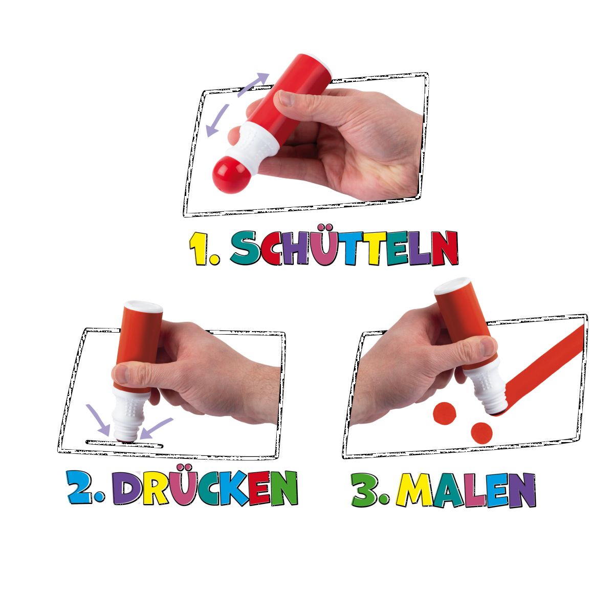 TapirElla Stempel-Marker, Color Dots (5er Set)