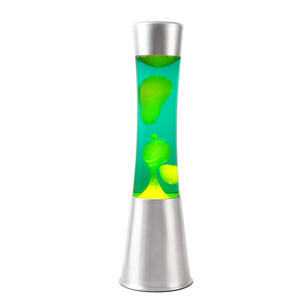 iTotal - Lavalampe silber Gravity grün-gelb