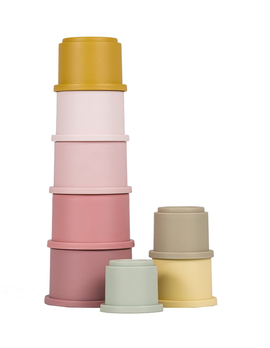 Stapelbecher pink  - Little Dutch