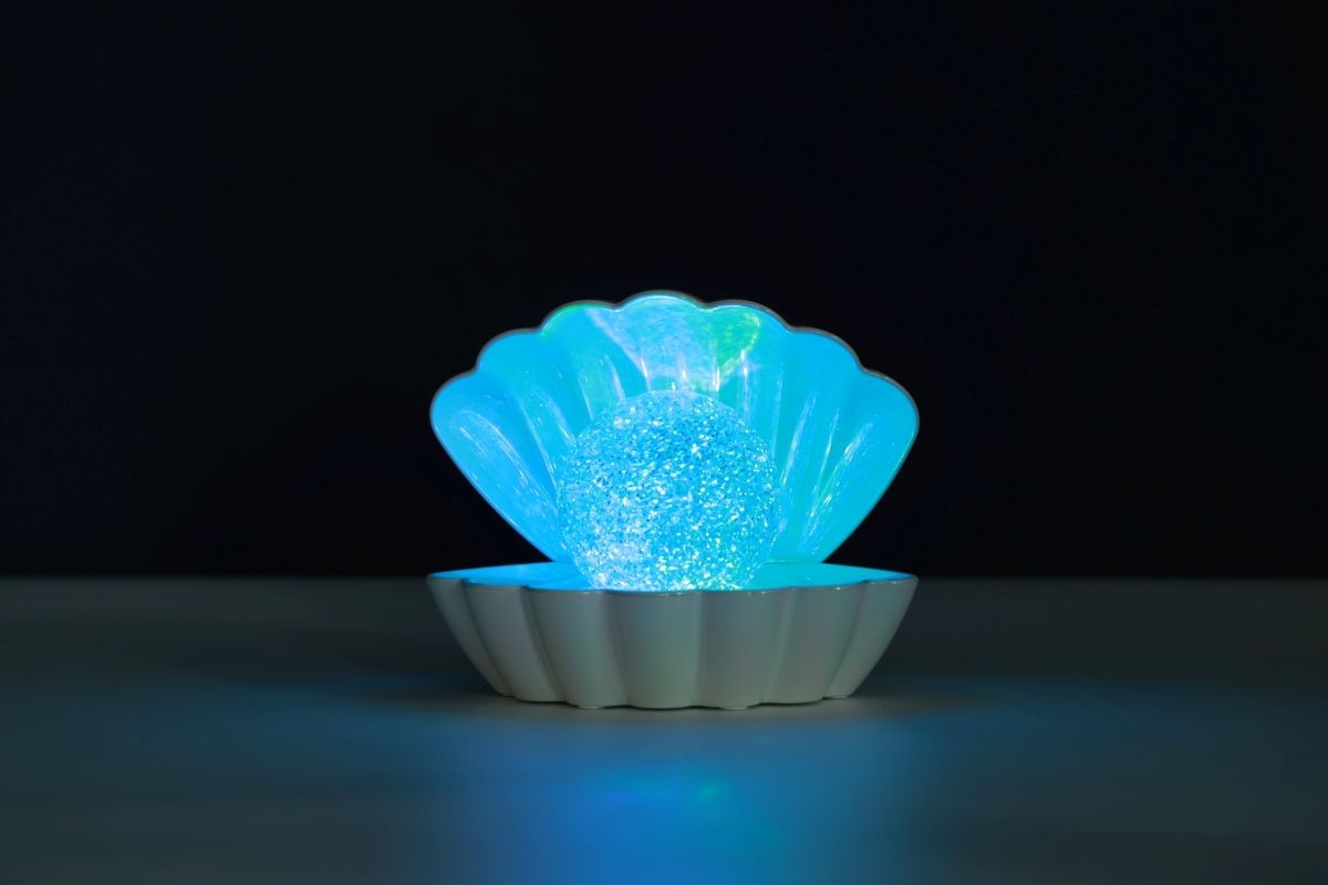iTotal - Muschel-Lampe Perlweiß