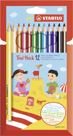 Dreikant-Buntstifte Trio dick (12er Set) - Stabilo