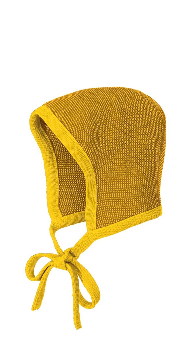 Disana Strick-Häubchen curry-gold Gr. 42-46