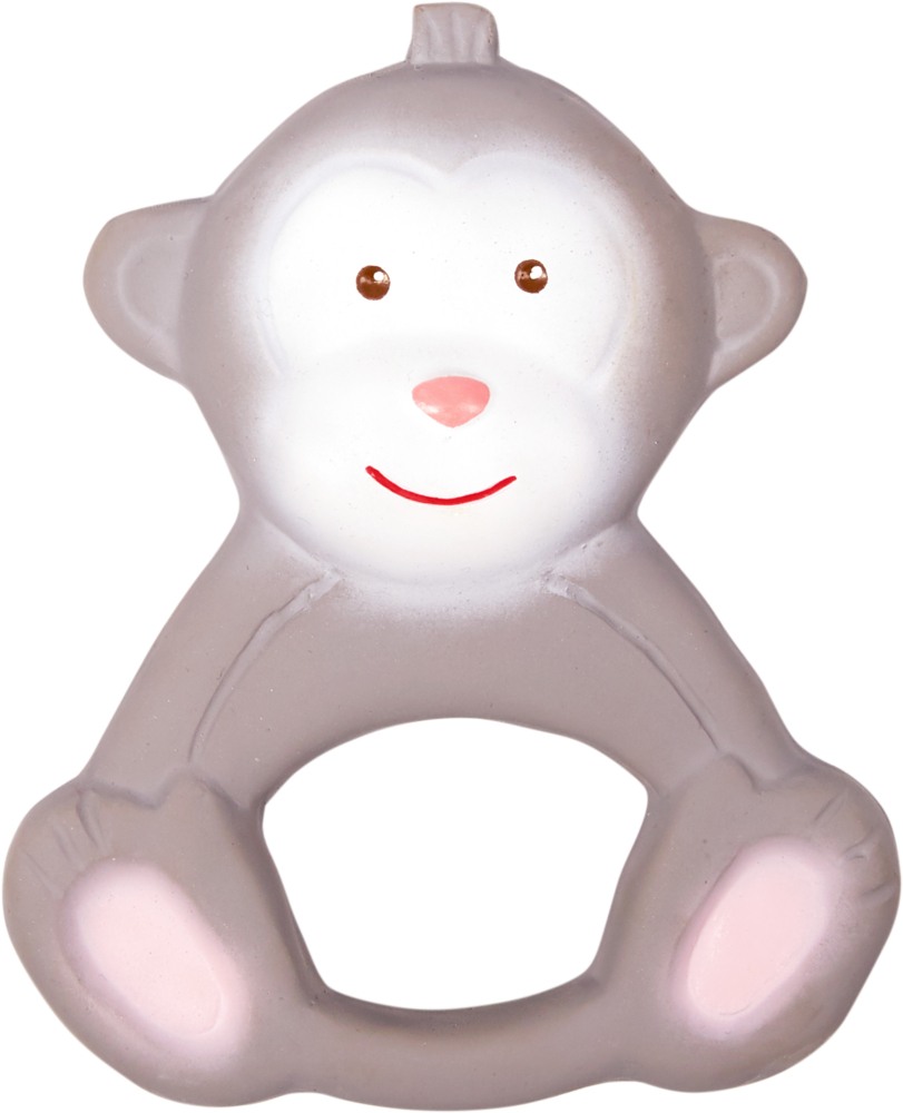 Beißring aus Naturkautschuk "Affe Anton" BabyGlück