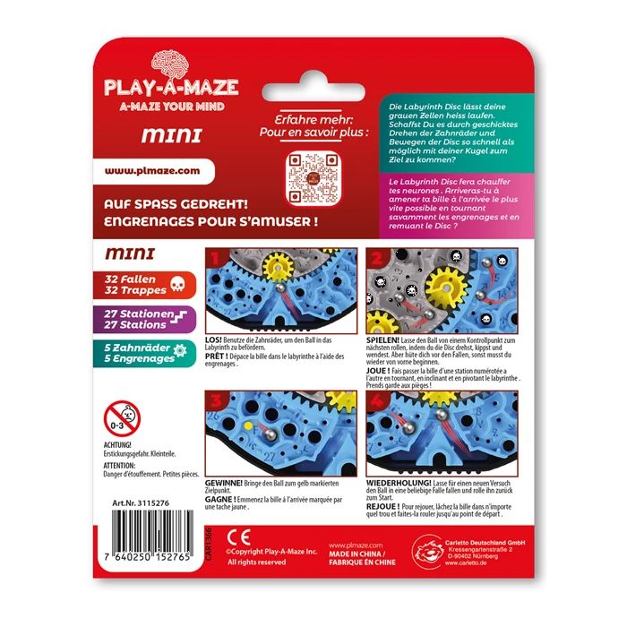 Play-A-Maze Labyrinth Travel Disc MINI 6+