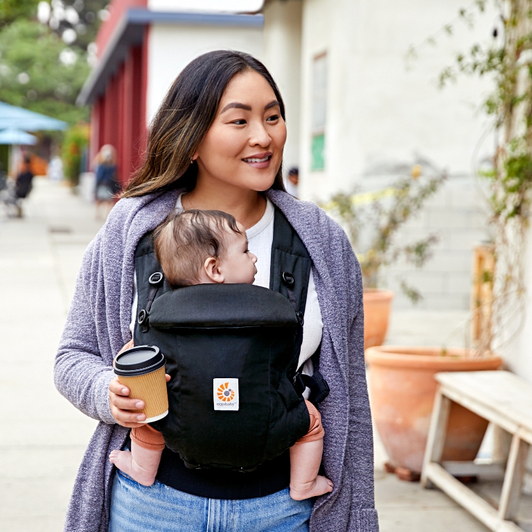 ergobaby Adapt Soft Touch Cotton Onyx Black Baby Carrier