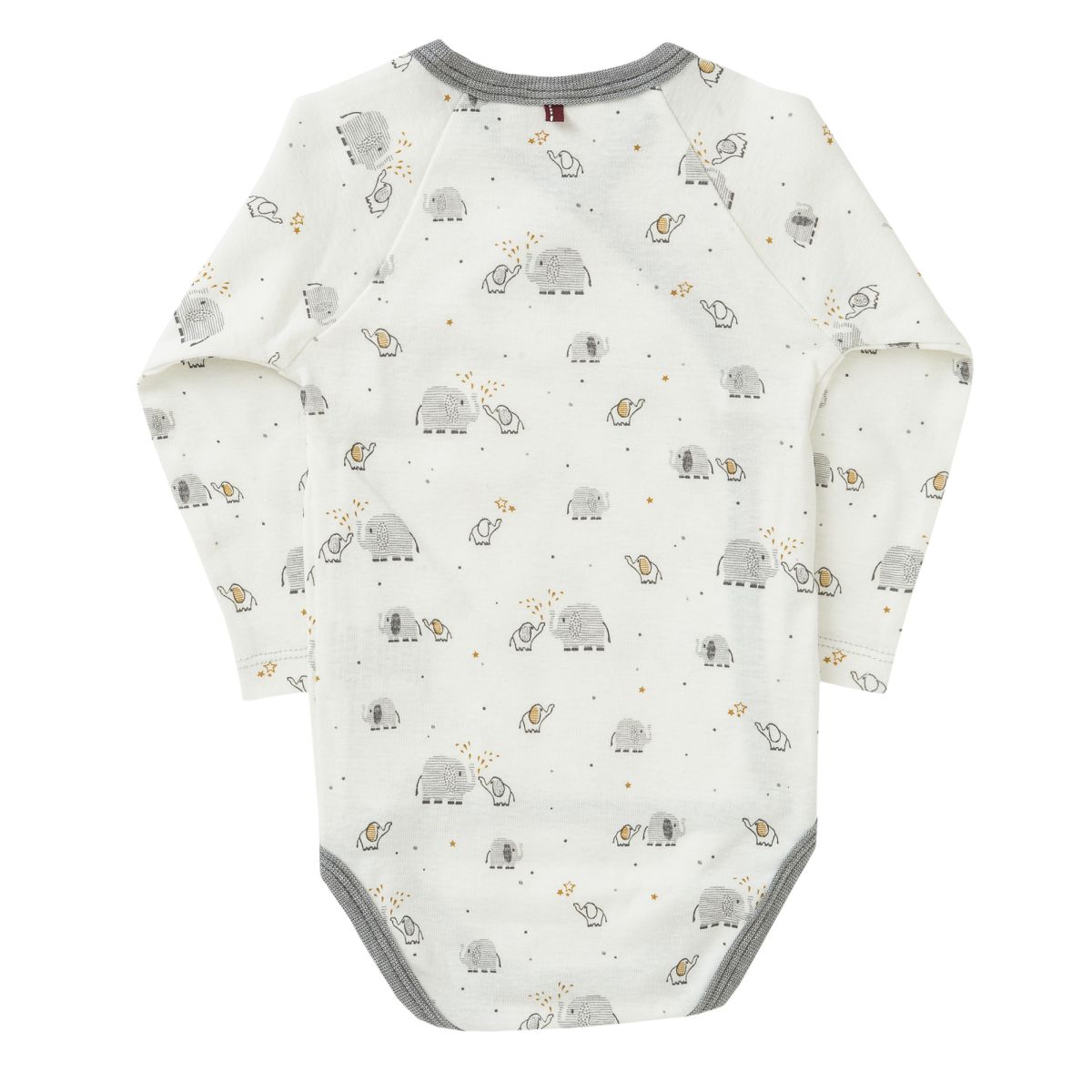 Wickelbody langarm Elefant - 74-80