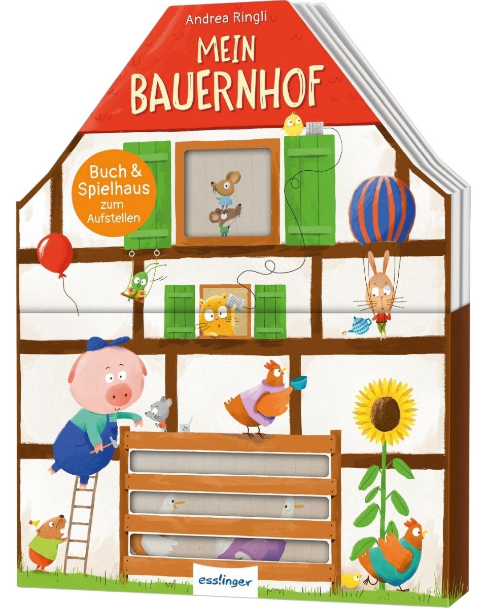 Buch & Spielhaus zum Aufstellen: Mein Bauernhof 3+