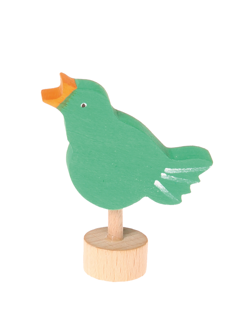 Grimm`s Stecker Singender Vogel grün