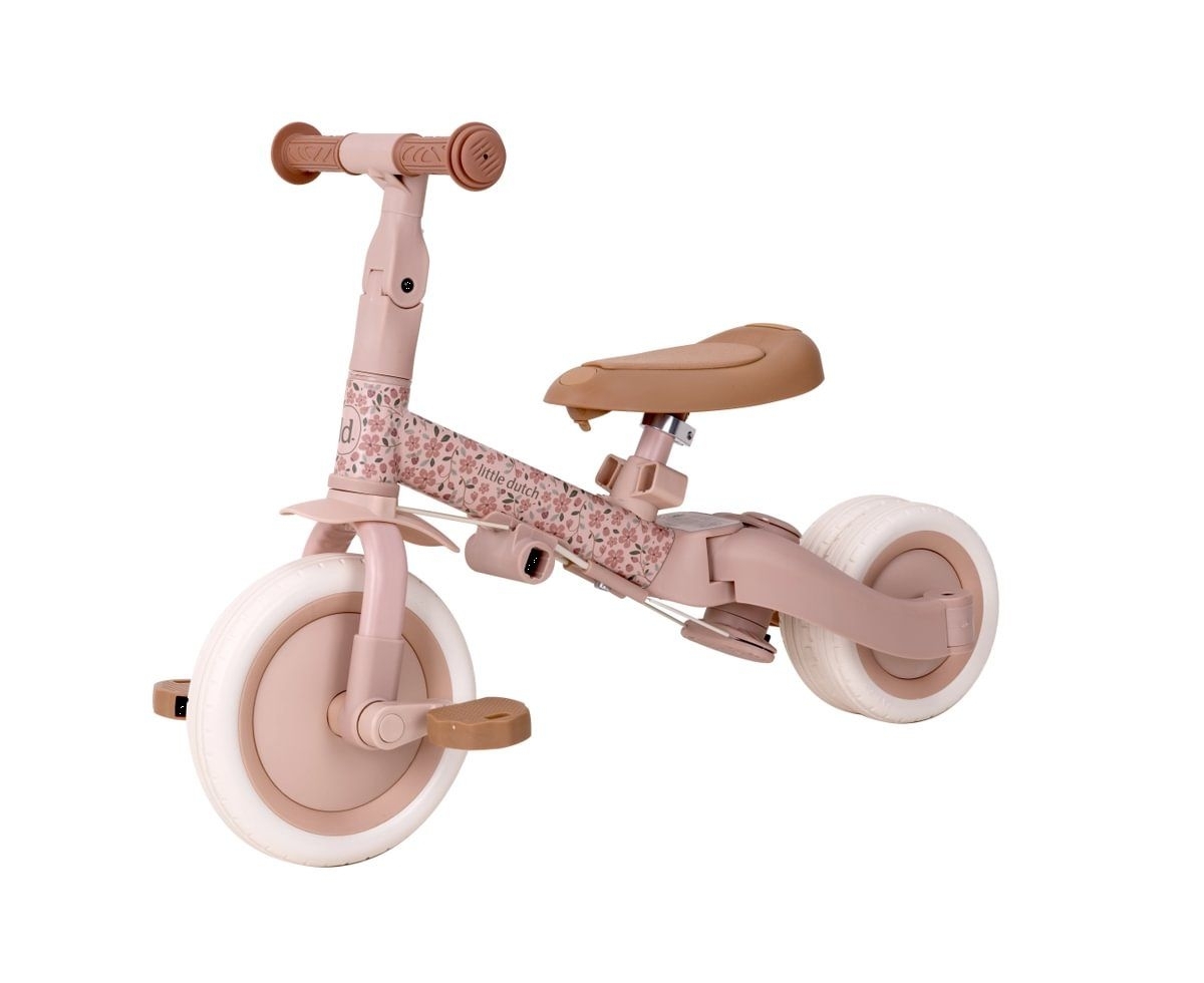 4 in 1 Dreirad Fairy Floral rosa - Little Dutch