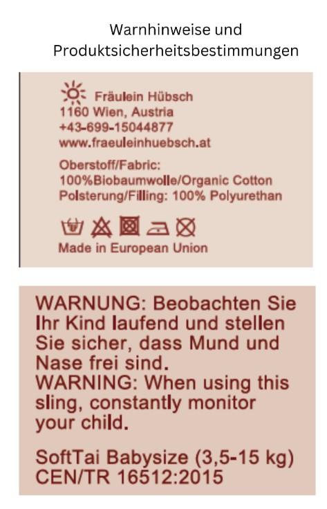 Fräulein Hübsch SoftTai V2 Sand- Babysize
