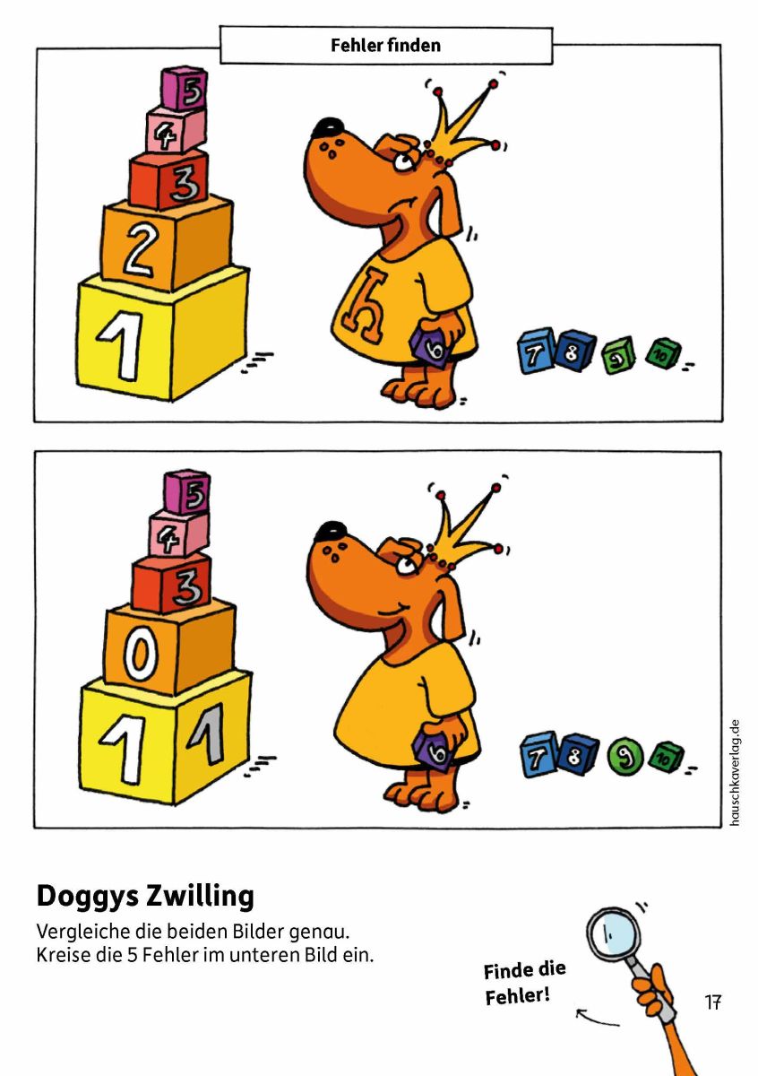 Kindergartenblock - Formen, Farben, Fehler finden - Hauschka Verlag 4+