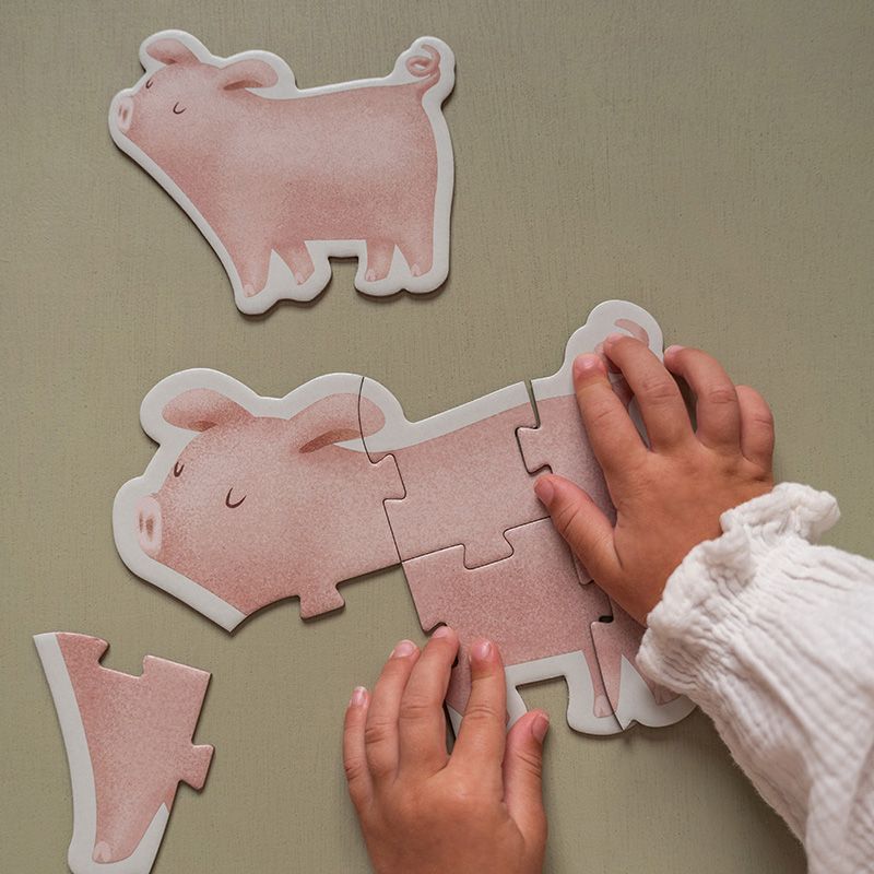 6 in 1 Puzzle-Set Little Farm - Little Dutch